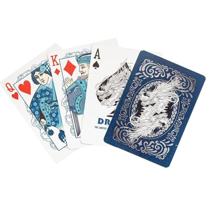 Carte Bicycle - Blue Dragon