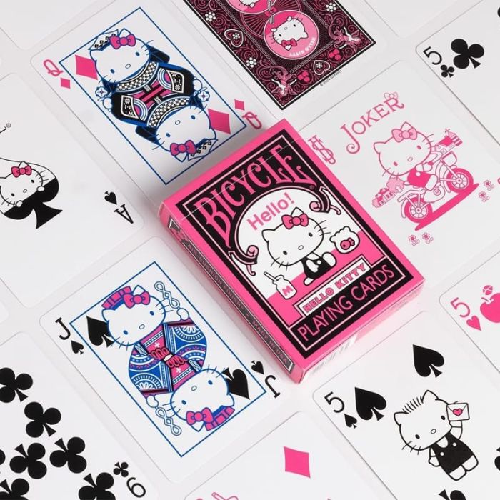 Carte Bicycle - Hello Kitty Black and Pink