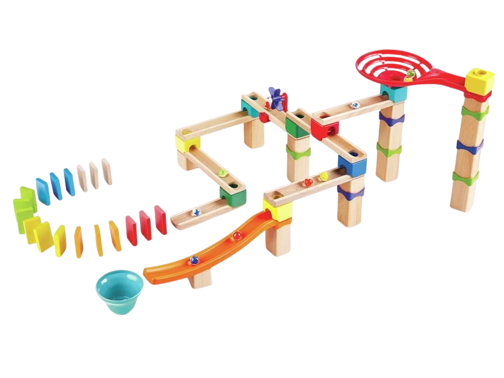 Pista per Biglie: Set con Domino Avanzato
