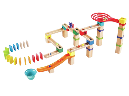 Pista per Biglie: Set con Domino Avanzato