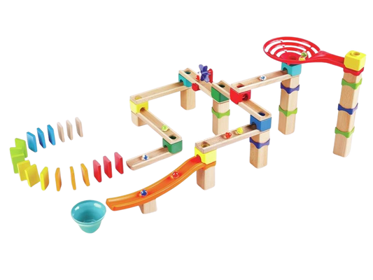 Pista per Biglie: Set con Domino Avanzato