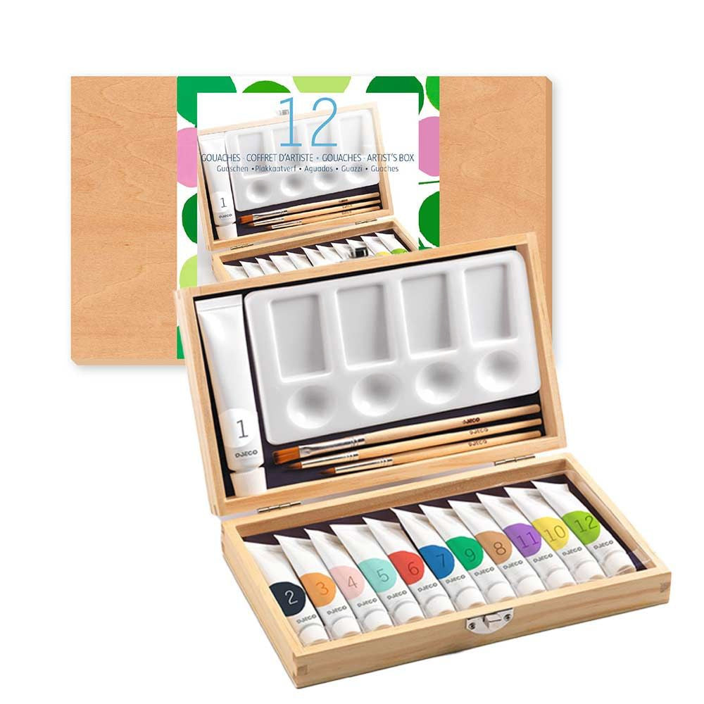 12 Colori di Tempera - Valigetta dell'Artista