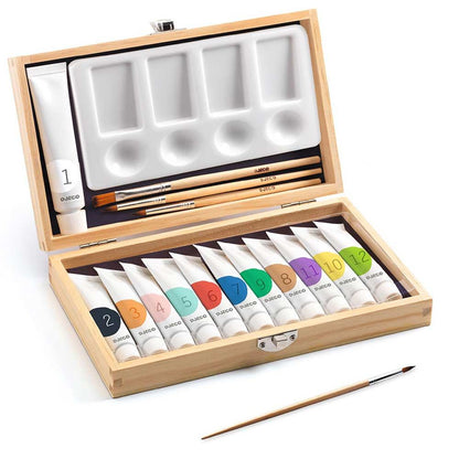 12 Colori di Tempera - Valigetta dell'Artista