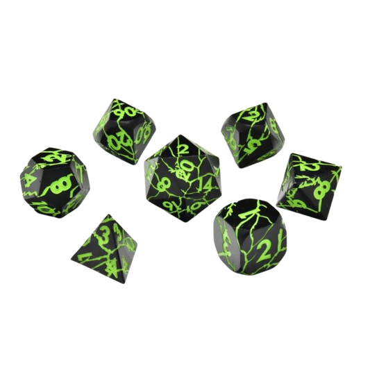 Set di dadi in metallo - Raving Poison