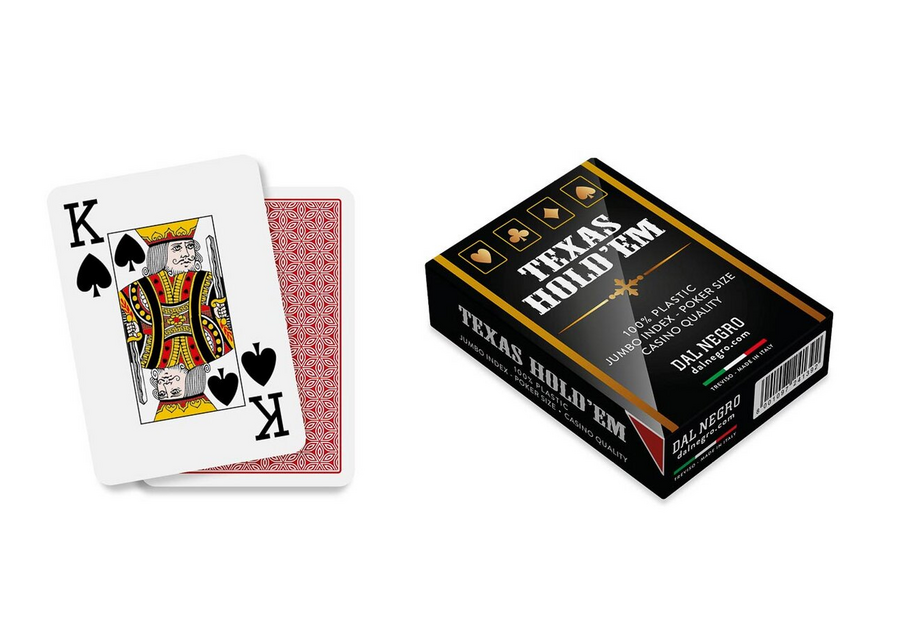 Carte Texas Hold'em Casino Quality - Mazzo Rosso