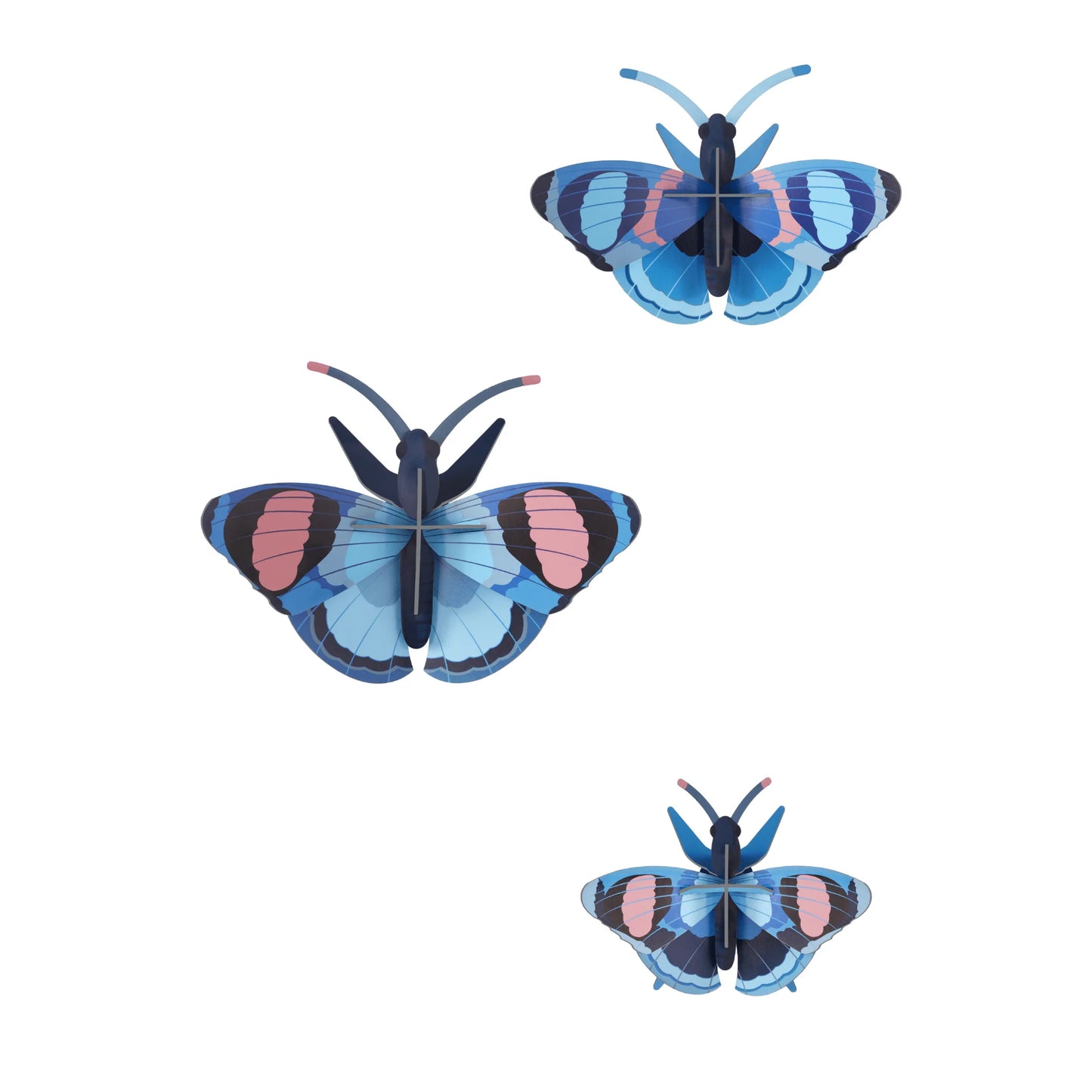 Peacock Butterflies - Set of 3