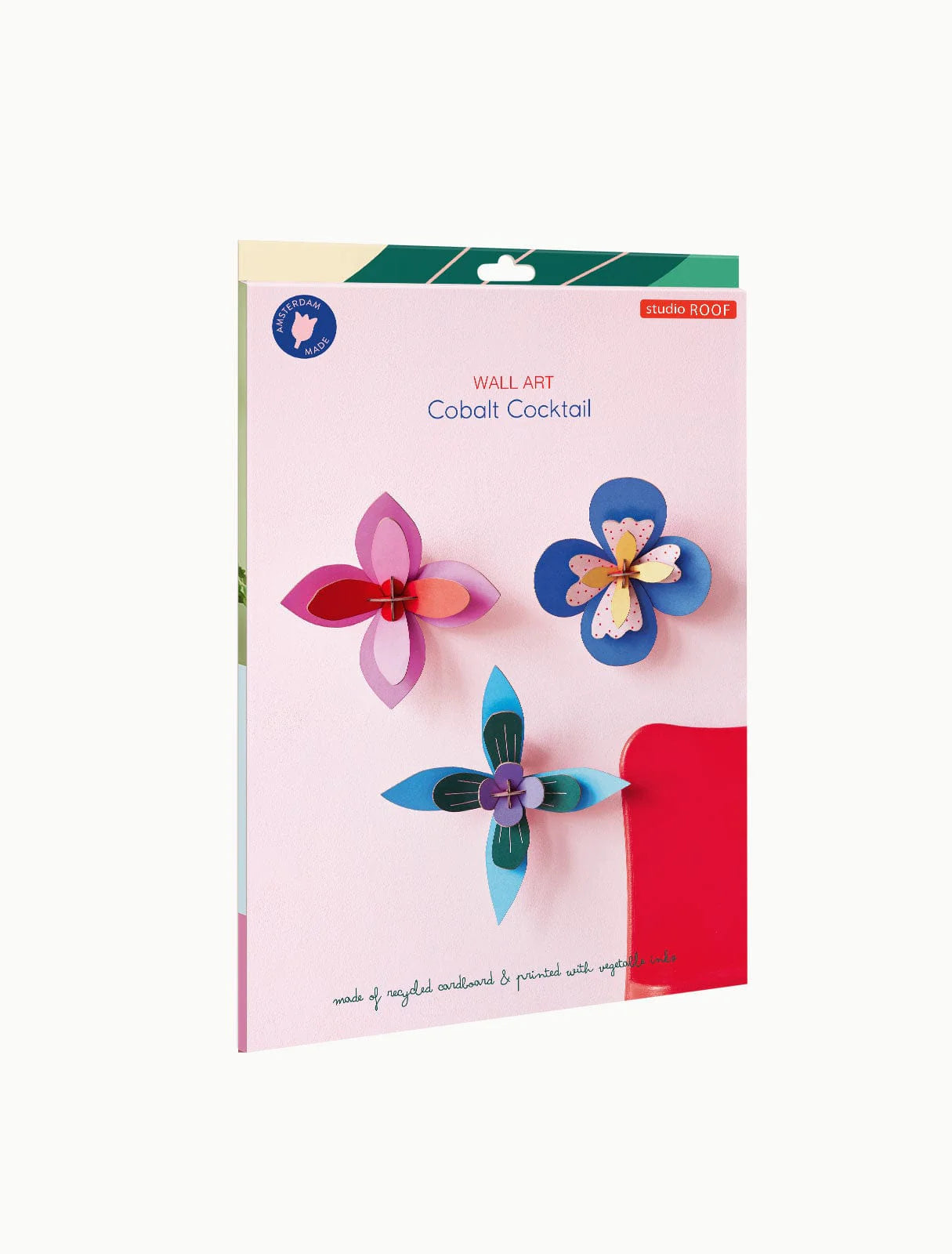 Flower Wall Art - Cobalt Cocktail