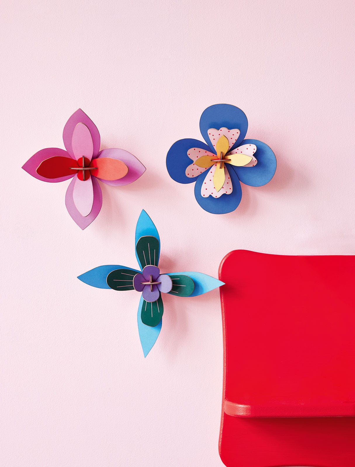 Flower Wall Art - Cobalt Cocktail