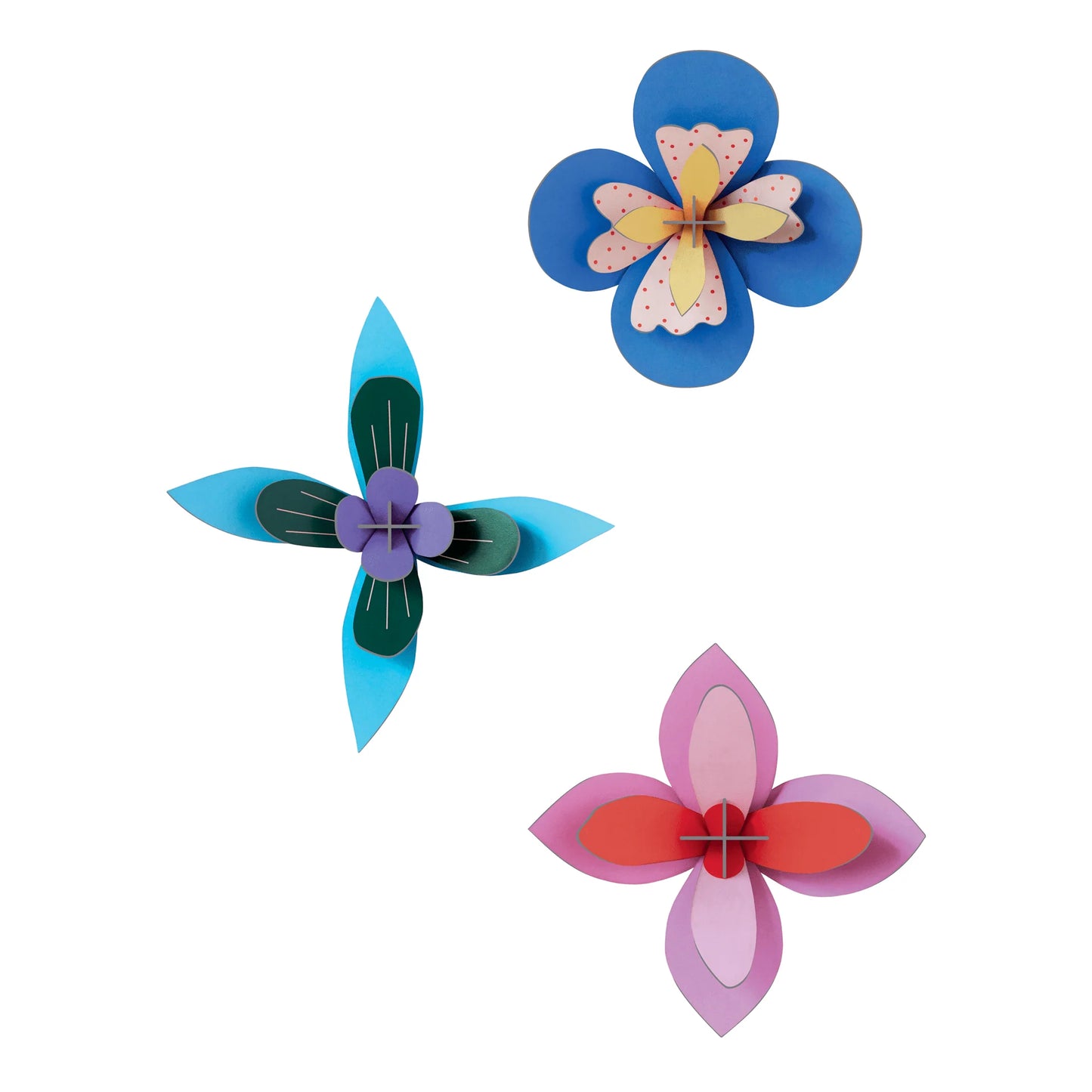 Flower Wall Art - Cobalt Cocktail