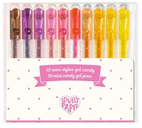 10 Mini Candy Coloured Gel Pens