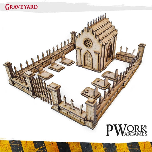 MDF Terrain Scenery Medium: The Graveyard