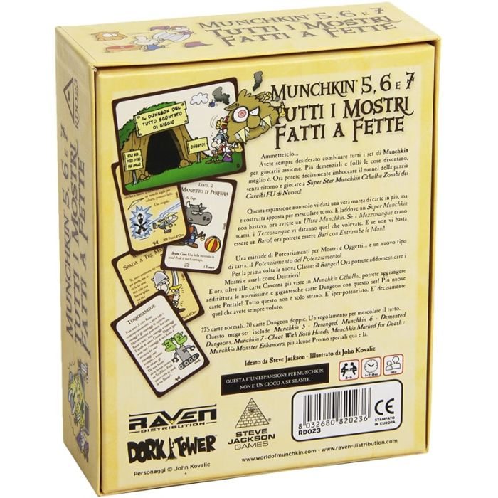 Munchkin 5, 6 e 7: Tutti i Mostri Fatti a Fette