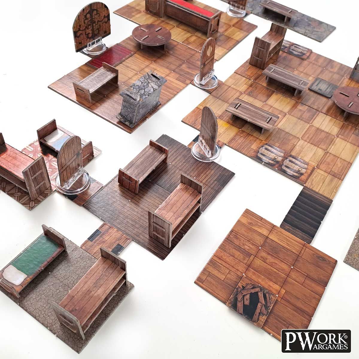 RPG Modular Map Tiles - The Tavern