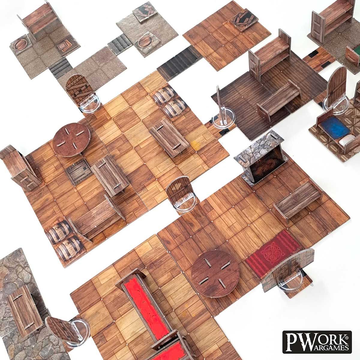 RPG Modular Map Tiles - The Tavern
